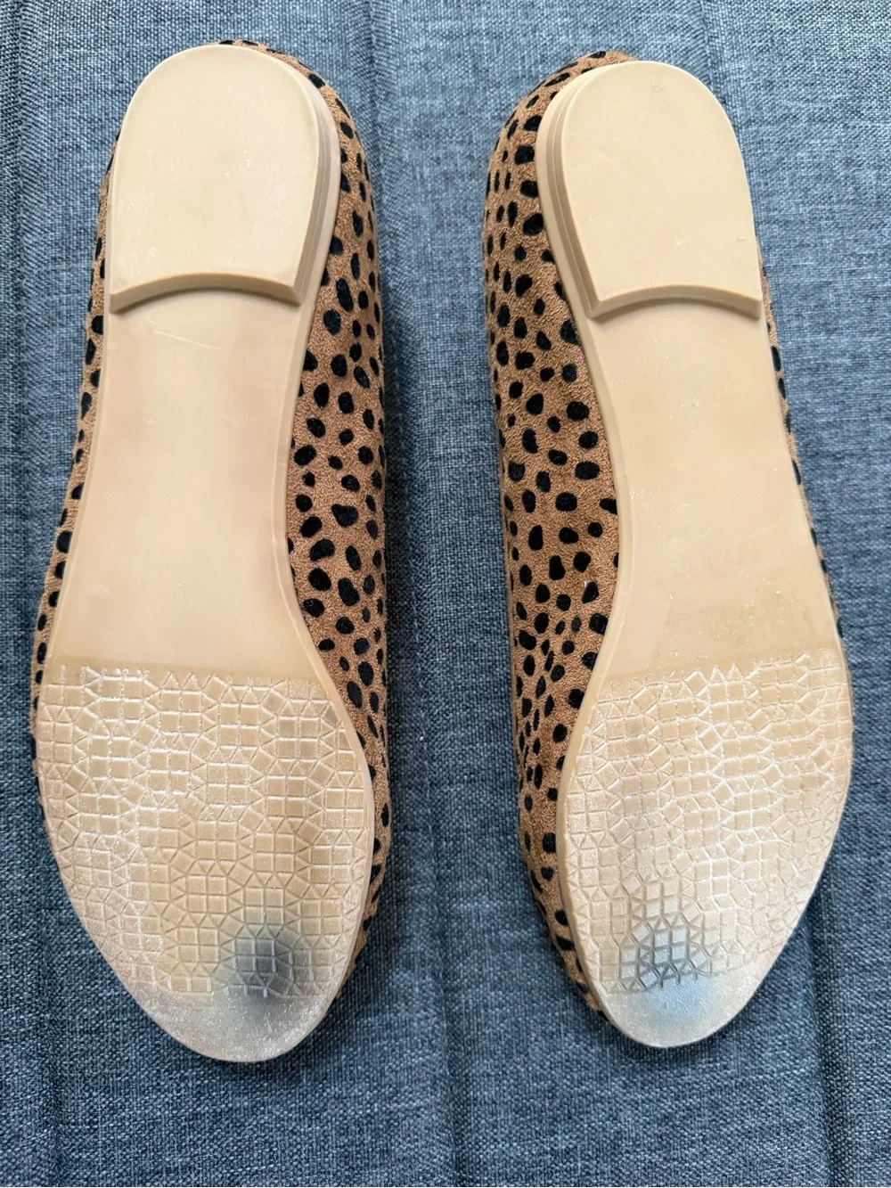 Isaac Mizrahi Leopard Print Mary Jane Flats in Tan and Black